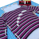 Red Suricata Curved Knit Blocking Combs – Set of 50 Curved Edge Combs (5 sizes, 10 each) – Extra 100 T-pins