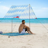 Red Suricata TeePee Beach Tent & Beach Canopy for 1-2 Persons,  UPF50 Sun Beach Shade, Cancun Style Sunshade