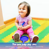 Red Suricata Green & Yellow Hexamat - Play Spot Foam Mat Puzzle Tiles-Red Suricata