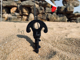 Red Suricata Ground Anchor Screws - 4-Pack of Ultra Strong Sun Shade Canopy Tent All Terrain Tarp Stakes