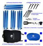 Red Suricata Blue Multi Terrain Sun Shade Canopy Tent Sunshade with sand bags & ground anchor screws