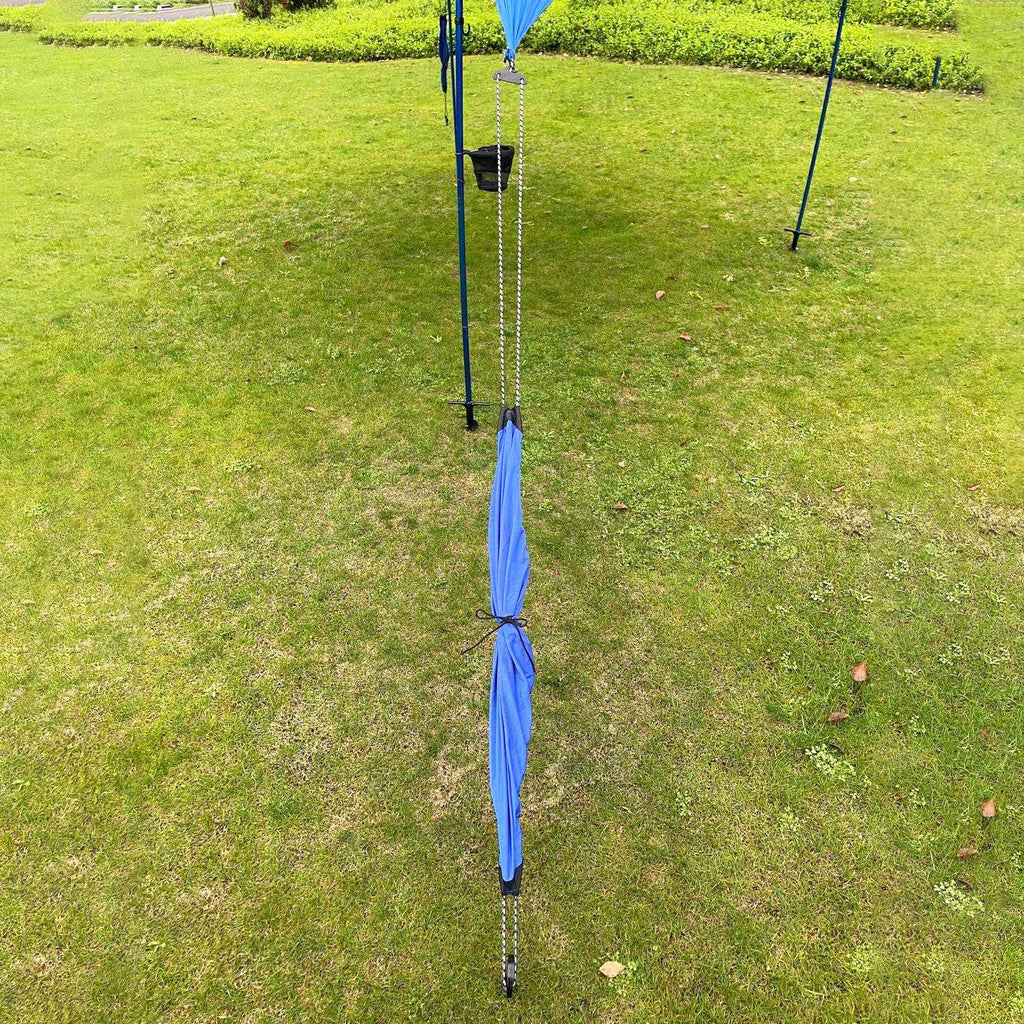 Red Suricata Blue Multi Terrain Sun Shade Canopy Tent Sunshade with sand bags & ground anchor screws