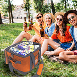 Red Suricata Heathered Orange/Grey Collapsible 45can 30L Cooler Bag-Cooler-Red Suricata