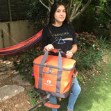 Red Suricata Heathered Orange/Grey Collapsible 45can 30L Cooler Bag-Cooler-Red Suricata