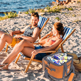 Red Suricata Heathered Orange/Grey Collapsible 45can 30L Cooler Bag-Cooler-Red Suricata