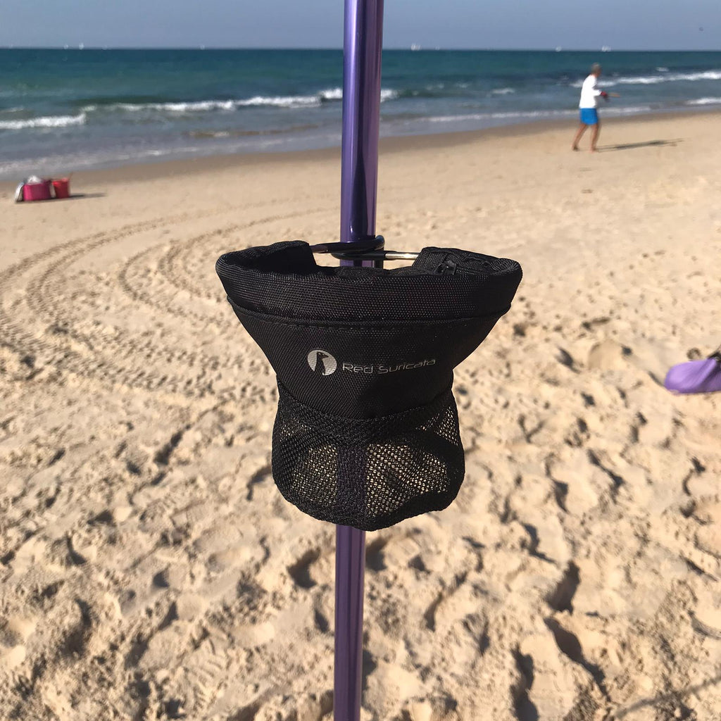 Red Suricata Beverage Holder – Holds one cup, can or bottle - for Family Beach Sun Shade-Accessories-Red Suricata