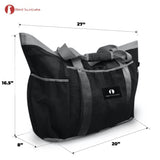 Red Suricata XL Mesh Beach Bag Tote - Black & Grey-Bag-Red Suricata