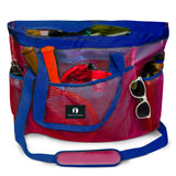Red Suricata XL Mesh Beach Bag Tote - Red & Blue-Bag-Red Suricata