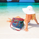 Red Suricata XL Mesh Beach Bag Tote - Blue & Red-Bag-Red Suricata