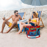 Red Suricata XL Mesh Beach Bag Tote - Blue & Red-Bag-Red Suricata