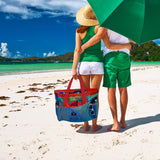 Red Suricata XL Mesh Beach Bag Tote - Blue & Red-Bag-Red Suricata