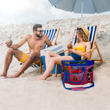 Red Suricata XL Mesh Beach Bag Tote - Red & Blue-Bag-Red Suricata