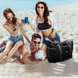 Red Suricata XL Mesh Beach Bag Tote - Black & Grey-Bag-Red Suricata