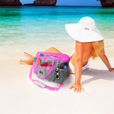 Red Suricata XL Mesh Beach Bag Tote - Grey & Pink-Bag-Red Suricata