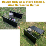 Red Suricata Camping & Beach Table - Folding Portable Lightweight Metal Picnic Table for Outdoors, Camp, Hiking & Trekking (Medium)