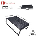 Red Suricata Camping & Beach Table - Folding Portable Lightweight Metal Picnic Table for Outdoors, Camp, Hiking & Trekking (Small)