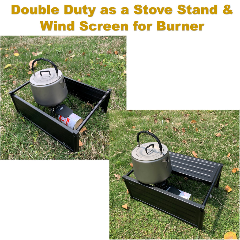 Red Suricata Camping & Beach Table - Folding Portable Lightweight Metal Picnic Table for Outdoors, Camp, Hiking & Trekking (Small)