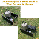 Red Suricata Camping & Beach Table - Folding Portable Lightweight Metal Picnic Table for Outdoors, Camp, Hiking & Trekking (Small)