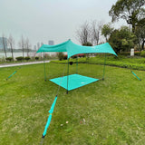 Red Suricata Ground Anchor Screws - 4-Pack of Ultra Strong Sun Shade Canopy Tent All Terrain Tarp Stakes