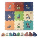 Red Suricata 3 in 1 Baby Play mat - Animal Train Puzzle for toddlers & infants-Red Suricata