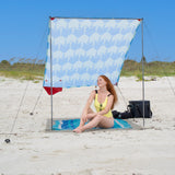 Red Suricata TeePee Beach Tent & Beach Canopy for 1-2 Persons,  UPF50 Sun Beach Shade, Cancun Style Sunshade