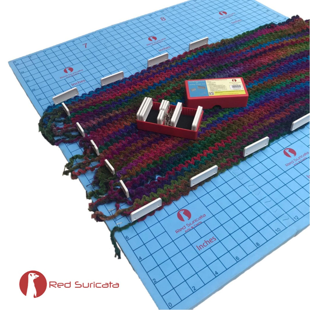 Red Suricata Blocking Mats for Knitting - Crochet Blocking Boards (CMs Grid)-Blocking Mats-Red Suricata