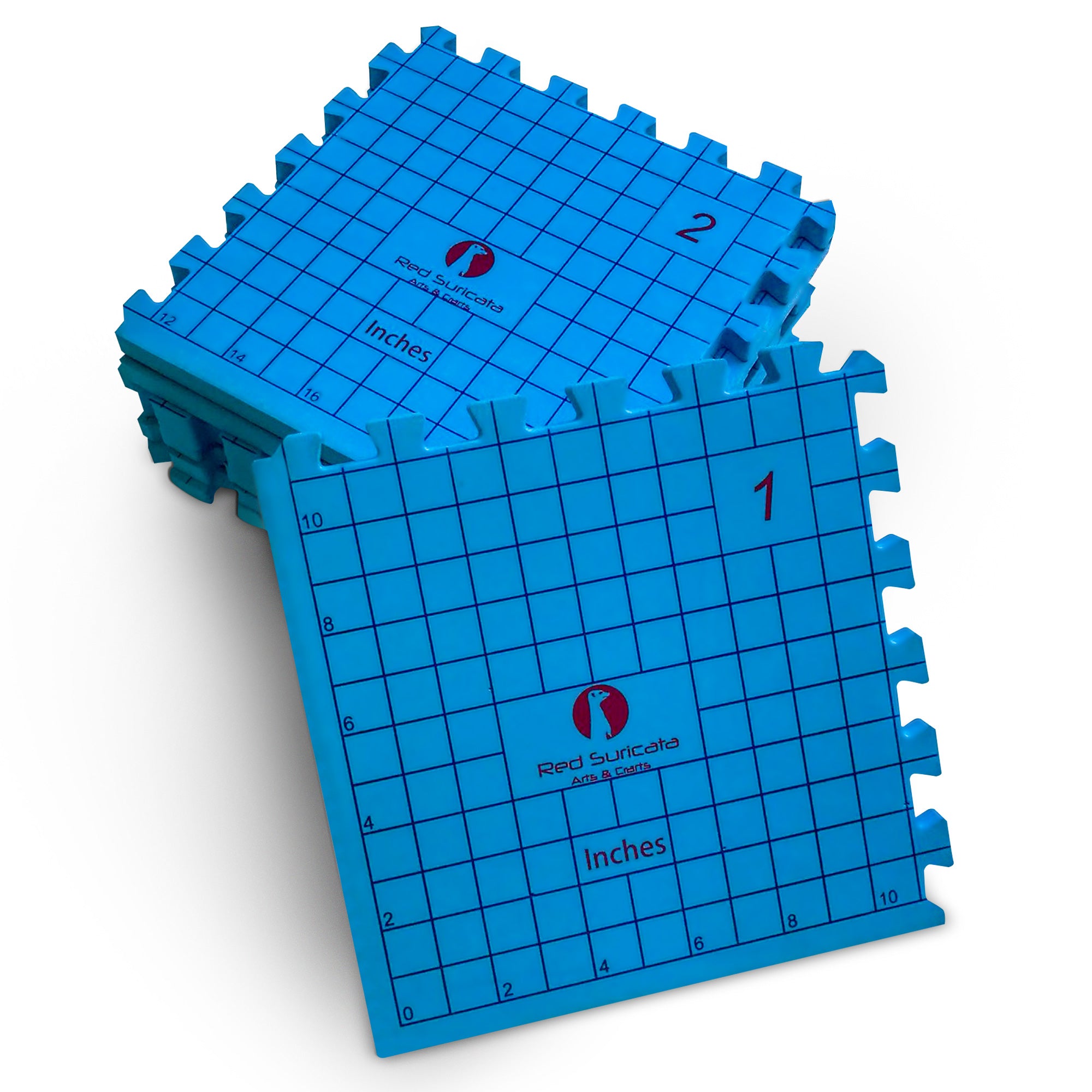 2-Sided Blocking Mats For Knitting-Red Suricata