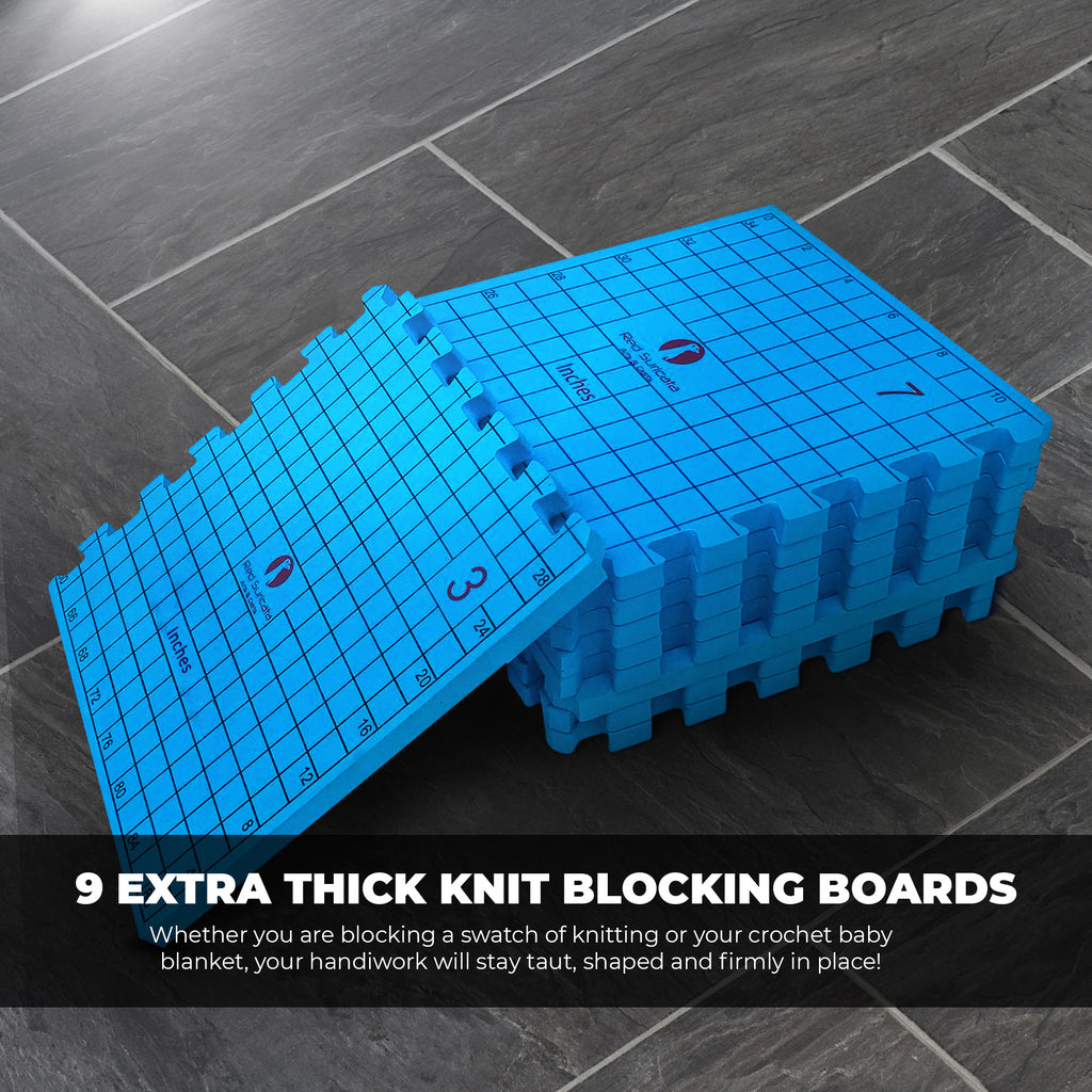 Red Suricata Knit Blocking Bundle – Blocking Mats & Knit Blocking Combs &  Adjustable Sock Blockers (CMs Grid) 
