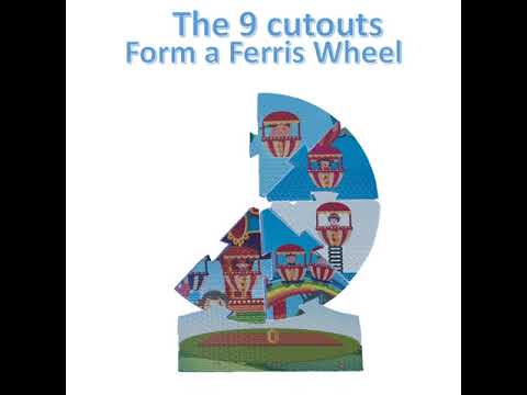 Red Suricata 2 in 1 Baby Play mat - Amusement Park Puzzle for toddlers & infants-Red Suricata