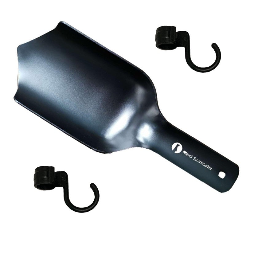 Red Suricata Mini Shovel Set - Aluminum Mini Shovel and 2 Towel Hooks for Family Beach Sunshade Canopy-Accessories-Red Suricata