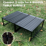 Red Suricata Camping & Beach Table - Folding Portable Lightweight Metal Picnic Table for Outdoors, Camp, Hiking & Trekking (Small)