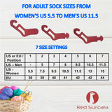 Red Suricata Knit Blocking Bundle – Extra Thick Blocking Mats for Knitting  & Curved Knit Blocking Comb Set & Adjustable Sock Blockers - All in one