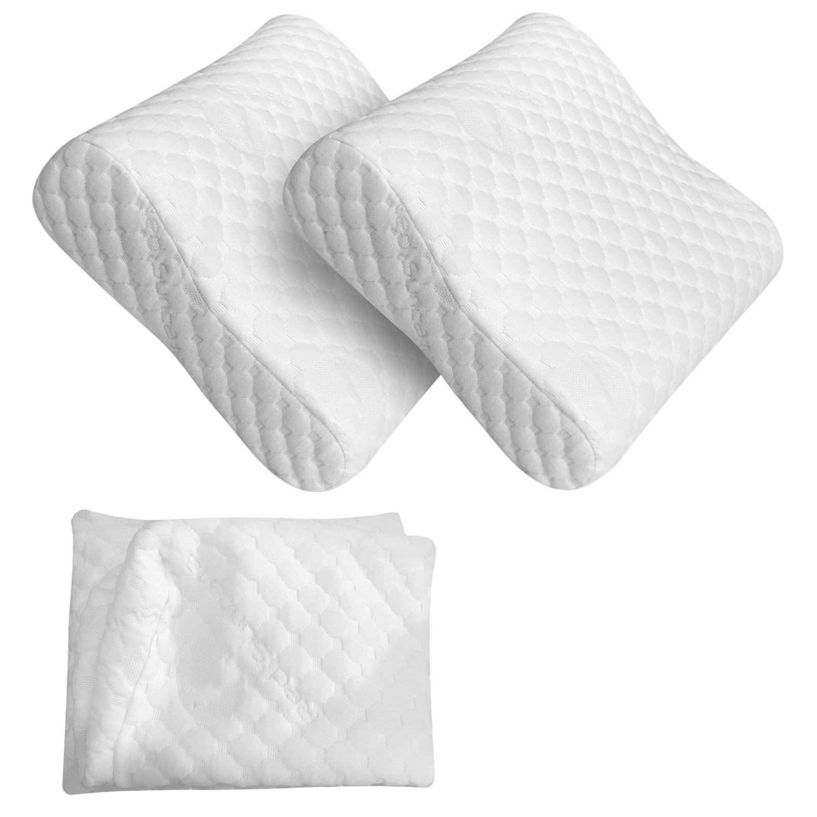 Travel Contour Mini Pillow - Bundle of 2 pillows and double pillowcase-Travel-Red Suricata